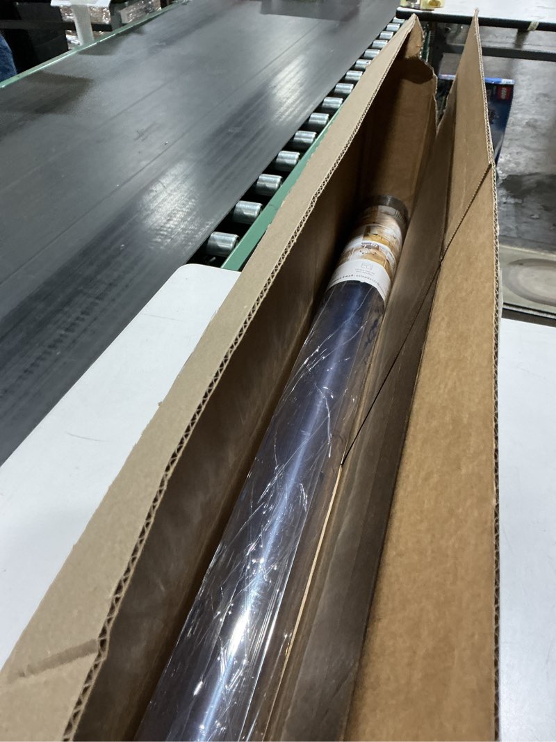 Condition photo showing Good Condition for OstepDecor Clear Table Protector 39 x 79 Inch, 2mm Thick Plastic Table Cover, Waterproof PVC Clear Table Cover Protector, Desk Protector Mat, Writing Desk Pad for Desktop, Coffee & Dining Room Table 39" x 79" (Rectangular) Crystal Clear 2mm