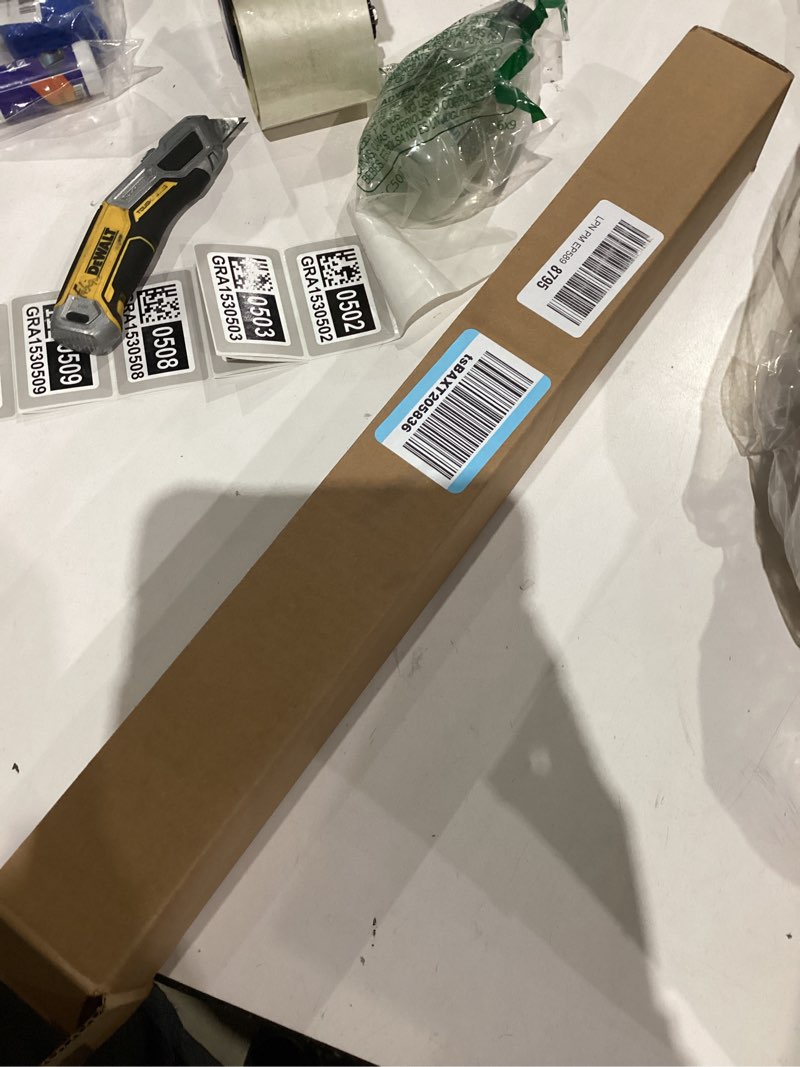 Condition photo showing As Is for ivilon tension curtain rod - spring tension rod for windows or shower, 24 to 36 inch. oil rubbed bronze orb 24" to 36" oil rubbed bronze