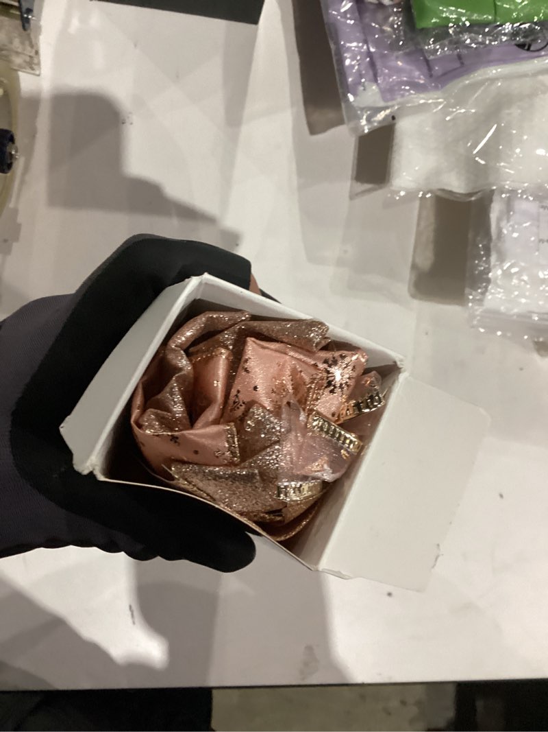 Condition photo showing New/Like New for 45 * 13Inch Christmas Tree Topper Bow Decoration, Large Glitter Tree Decoration Ornaments(Rose Gold)