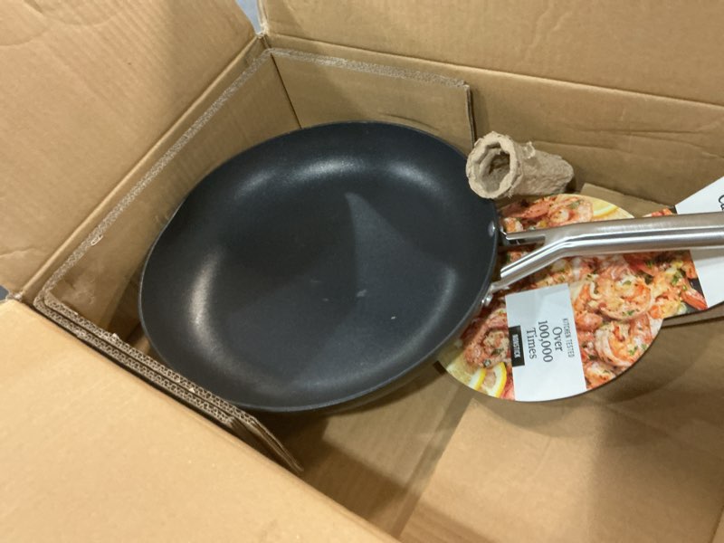Condition photo showing As Is for Calphalon® Hard-Anodized Nonstick 12-Inch Frying Pan