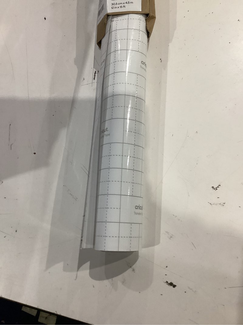Condition photo showing As Is for cricut value transfer tape (12in x 15ft roll) - easy transfer for vinyl projects - compatible with maker & explore machines