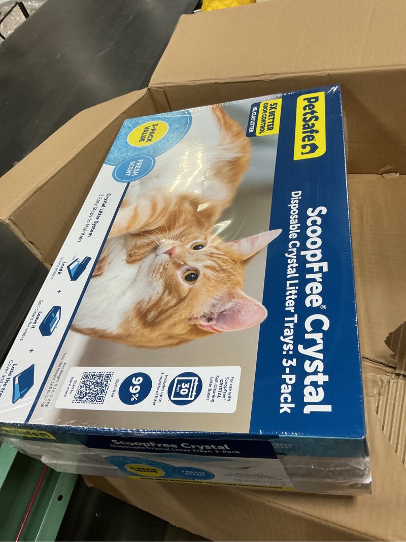 Condition photo showing New/Like New for PetSafe - SF Crystal Dispos Litter Tray Blue 3 pk - Blue