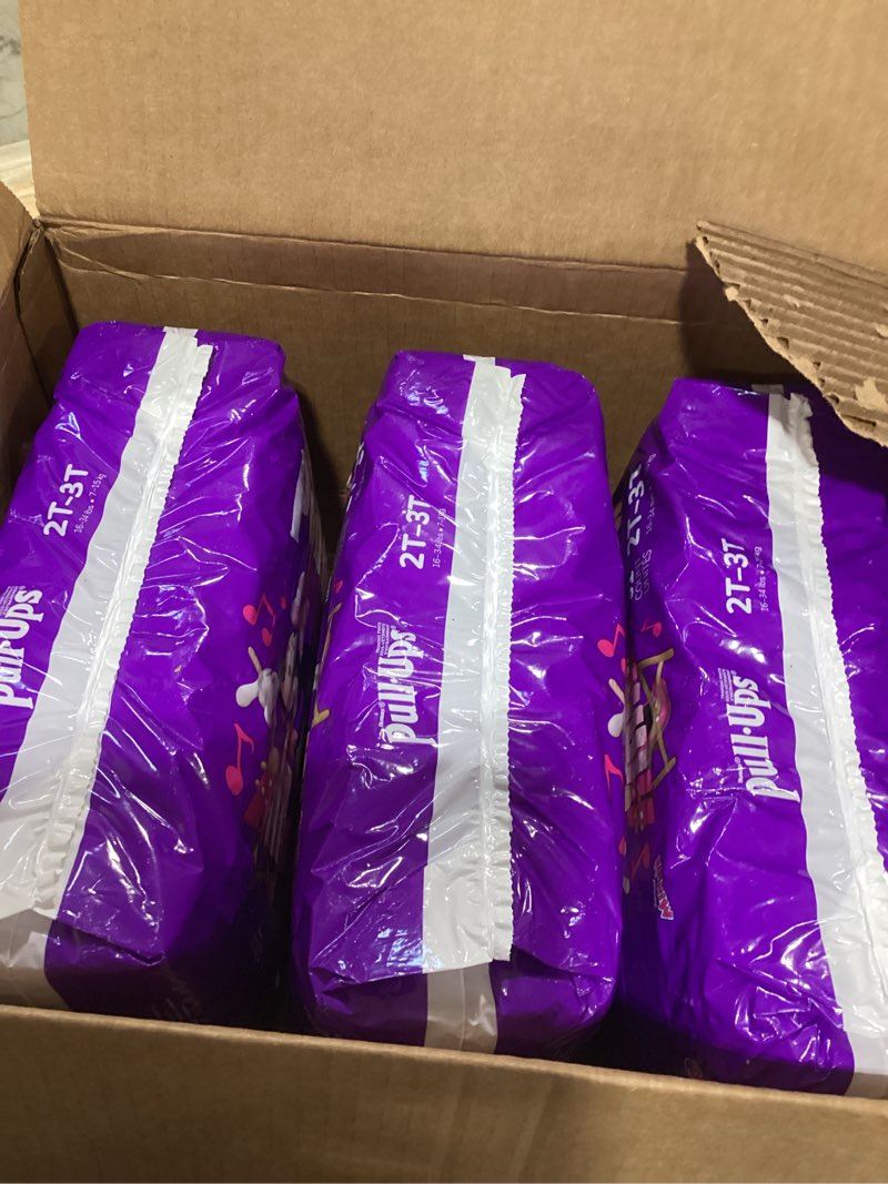 Condition photo showing New/Like New for Pull-Ups Girls' Potty Training Pants, Size 4T-5T Training Underwear (38-50 lbs), 99 Count (3 Packs of 33) 4T-5T 99