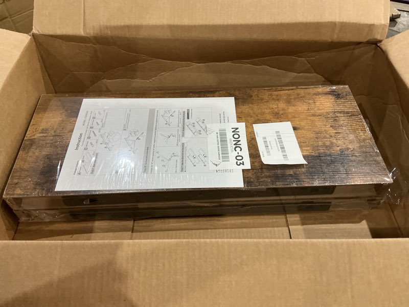 Condition photo showing Good Condition for not exact similar to fixwal floating shelves for wall, 15.7\" wood wall mounted shelves for living room, bedroom, bathroom and kitchen, for storage, books, room decor (rustic brown, set of 2) rustic brown 2 15.7in