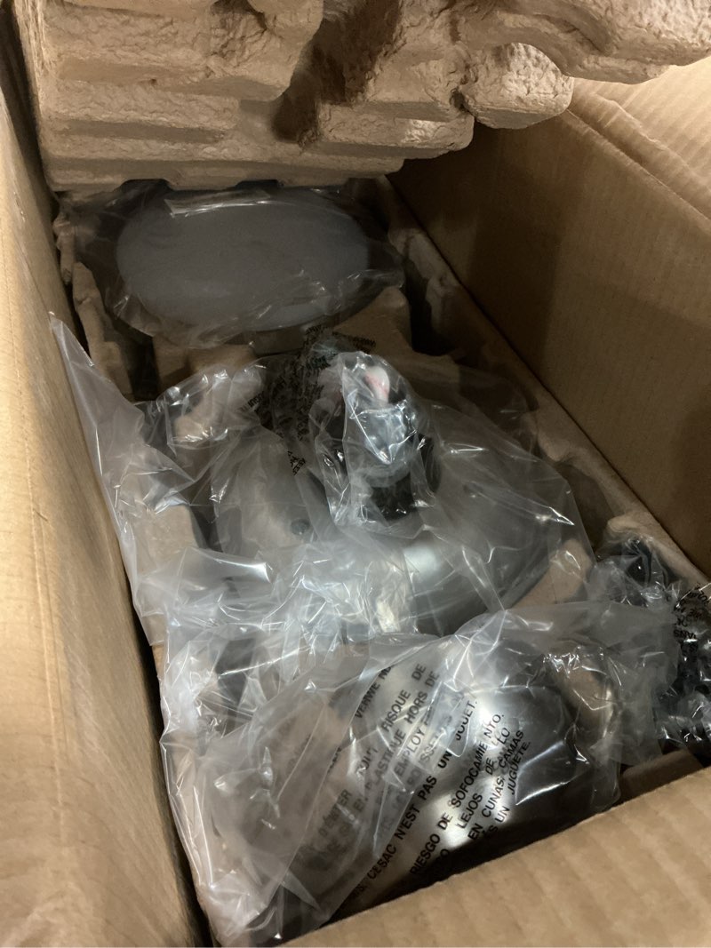 Condition photo showing item condition for 52 Inch Quiet DC Motor Ceiling Fan with Light Remote Control, Indoor 3 Blade Silver Modern Ceiling Fan for Bedroom Living Room Porch