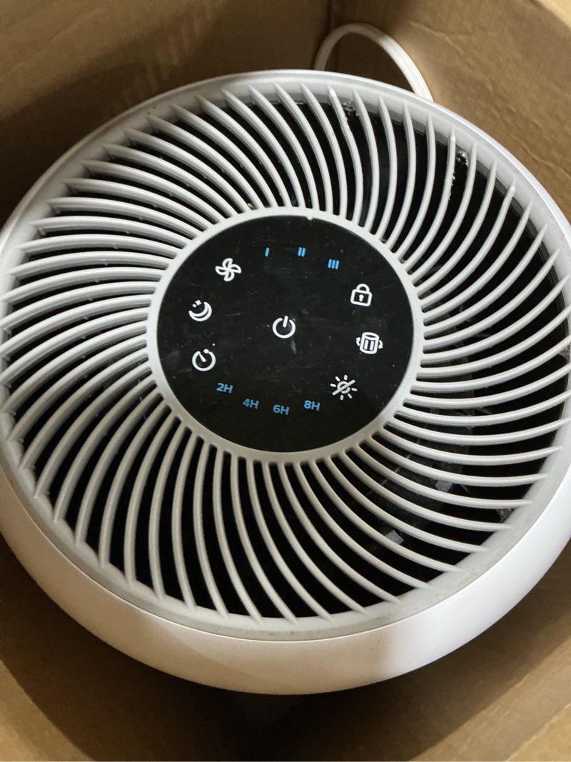Condition photo showing As Is for LEVOIT Air Purifier for Home Allergies Pet Hair in Bedroom, Covers Up to 1073 ft² by 56W High Torque Motor, AHAM VERIFIDE, 3-in-1 Filter with HEPA Sleep Mode, Remove Dust Smoke Odor, Core300-P, White