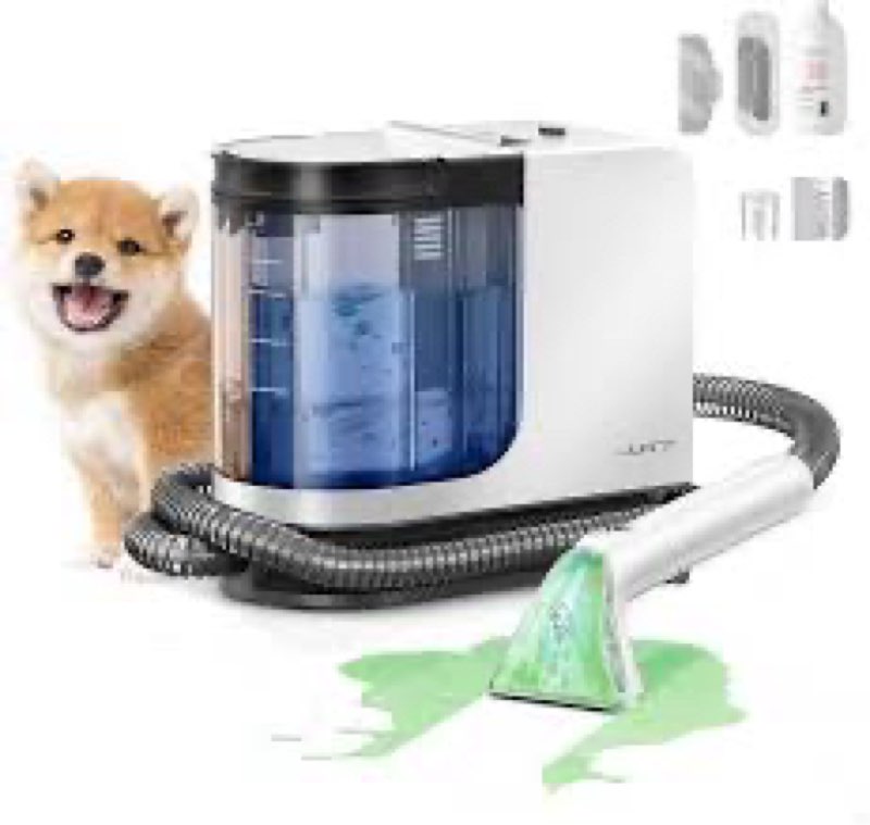 uwant Portable Carpet Cleaner 18Kpa Powerful Suction Carpet Cleaner Machine with 2 in 1 Water Tank, 