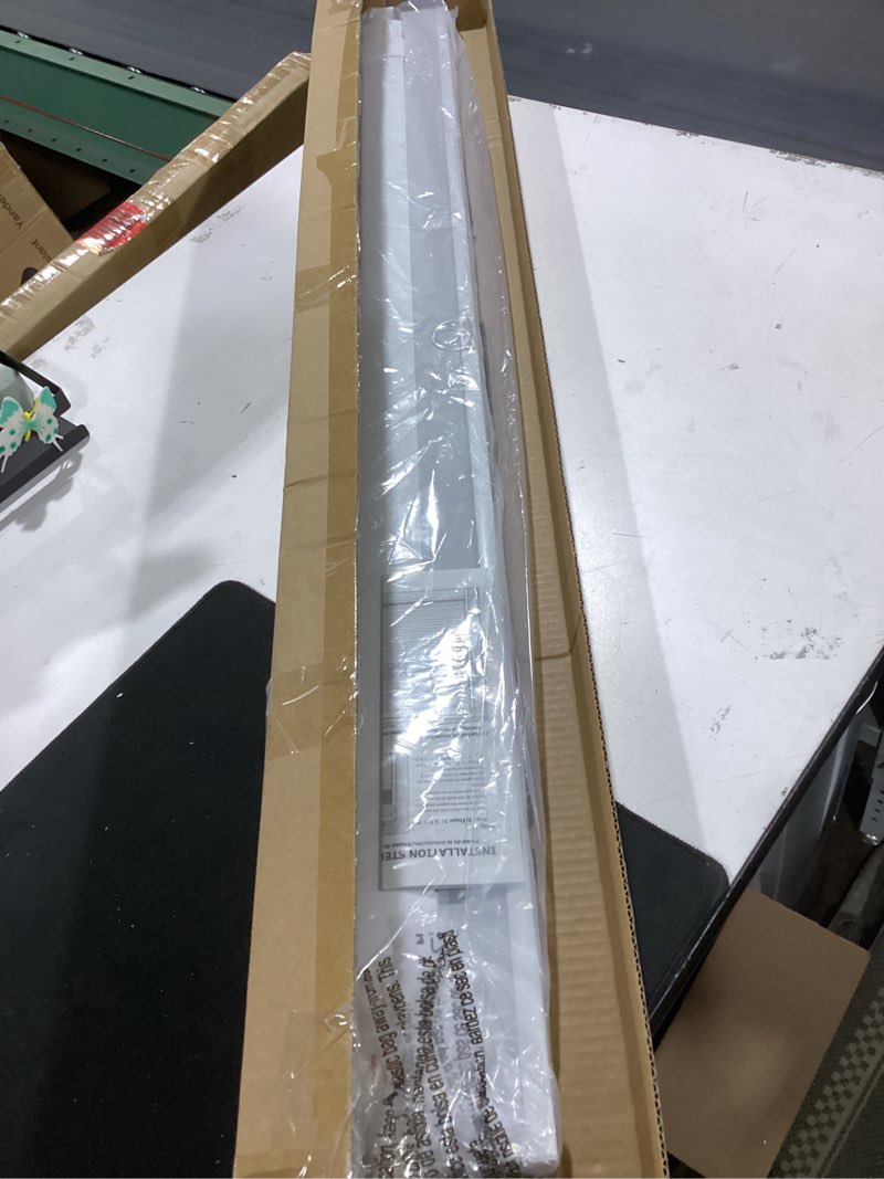 Condition photo showing New/Like New for lazblinds no tools no drill cordless cellular shades, blackout light blocking honeycomb shades for home, thermal insulation blinds for windows, 46" w x 48" h, white blackout-white 46" w x 48" h