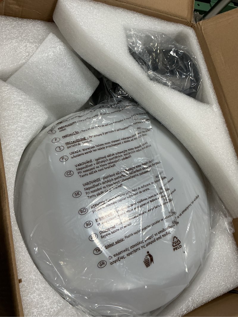 Condition photo showing Good Condition for ceiling fans with lights, 51 inch modern black low profile ceiling fan with light and remote app control, flush mount, quiet dc reversible, dim led ceiling fan 6 blade softer wind indoor/outdoor patio 51 inch black, led light