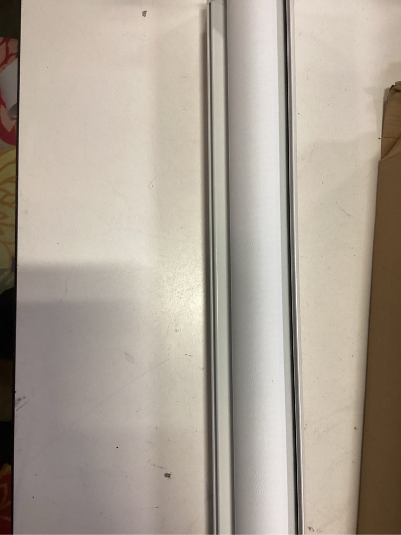 Condition photo showing Good Condition for ChrisDowa Cordless Blackout Roller Shades for Windows, Striped Free-Stop Window Blinds with Privacy, Thermal Insulated Window Shades for Home, Office and Door. White, 20" W x 72" H 20"W x 72"H White