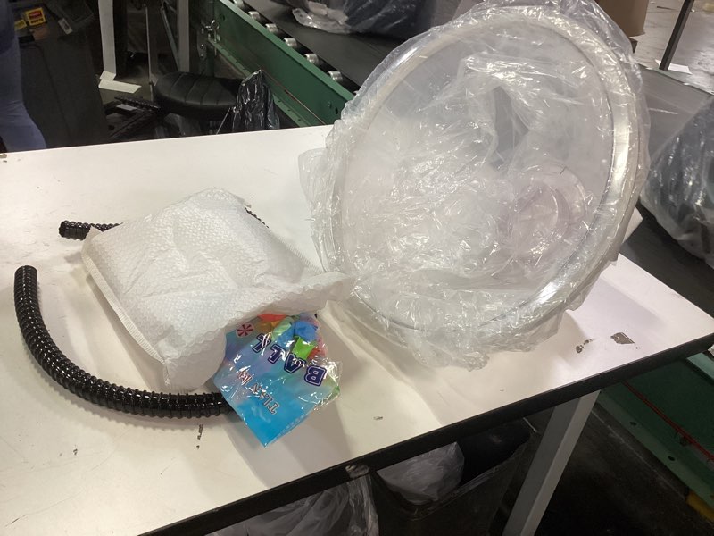 Condition photo showing As Is for Balloon Stuffing Machine Balloon Stuffer Machine Kit With Balloon Flower Bouquet Filling Port With LED Lights PVC Balloons