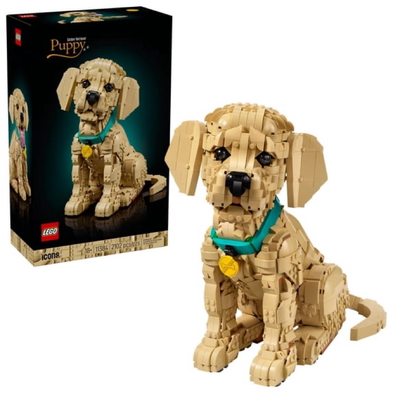 LEGO Icons Golden Retriever Puppy Building Set for Adults, Ages 18+ - Gift for Mothers Day - Decor f