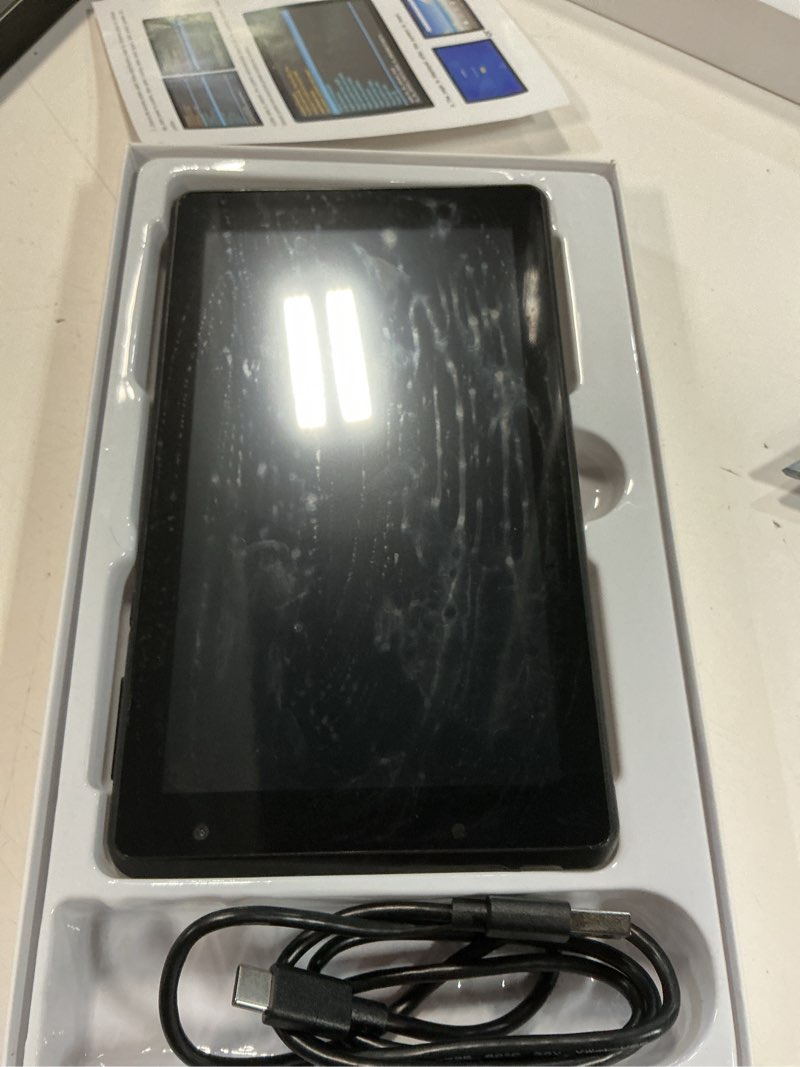 Condition photo showing As Is for tablet android 15 tablets with case 7 inch, 8gb ram, 32gb rom support 1tb expand computer tablet pc, quad-core processor, ips touch screen, 2+5mp dual camera, 3000mah battery, wifi tableta (black)