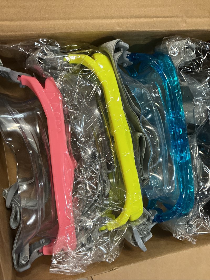 Condition photo showing New/Like New for flutesan kids youth swim goggles with nose cover elastic strap diving swim mask swimming waterproof snorkel goggle sky blue, yellow, black, pink 4