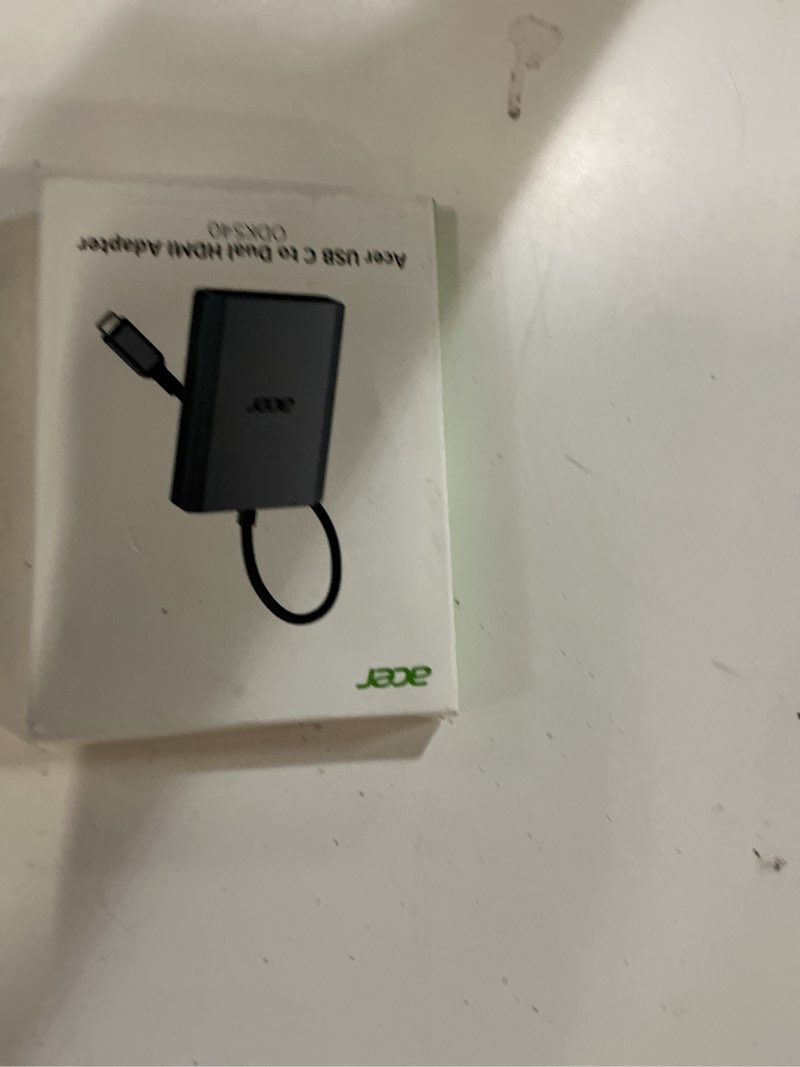 Condition photo showing New/Like New for acer 4-in-1 usb c hub, type c to dual hdmi adapter 4k@60hz, hdmi splitter for dual monitors with 100w pd port, usb 3.0, dual monitor adapter compatible with acer, dell xps, hp, macbook neo/air/pro