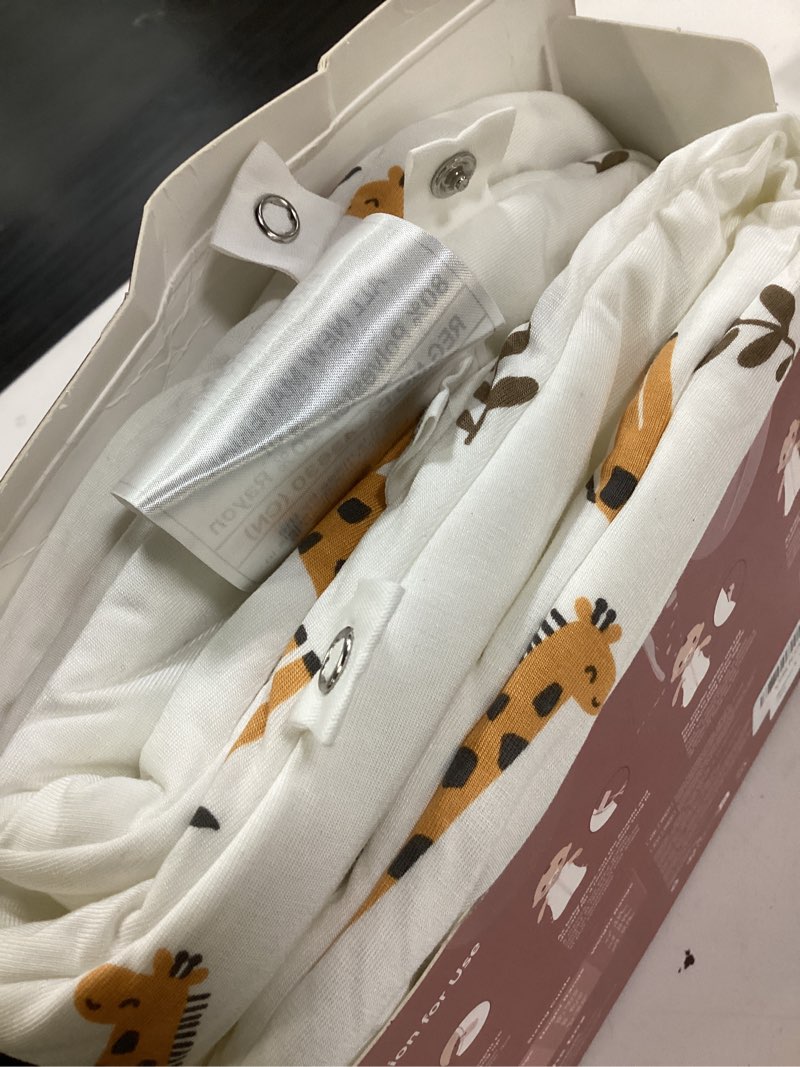 Condition photo showing Good Condition for momcozy sleep sack for baby 6–12 months, 1.5 tog baby wearable blanket with supportive plush filling, two-way zipper for easy diaper changes, snap-fit design for growing babies, medium, giraffe giraffe medium (6-12 months)
