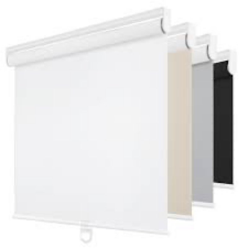 ChrisDowa Cordless Blackout Roller Shades for Windows, Thermal Insulated UV Protection Pull Down Sha