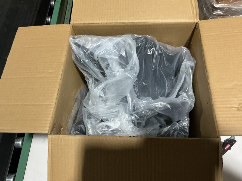 Condition photo showing Good Condition for luckeasy rear trunk storage bins fit for tesla model y juniper 2025 2026 trunk side storage box with lids rear cargo garbage bins for model y juniper 2026 accessories black tpe