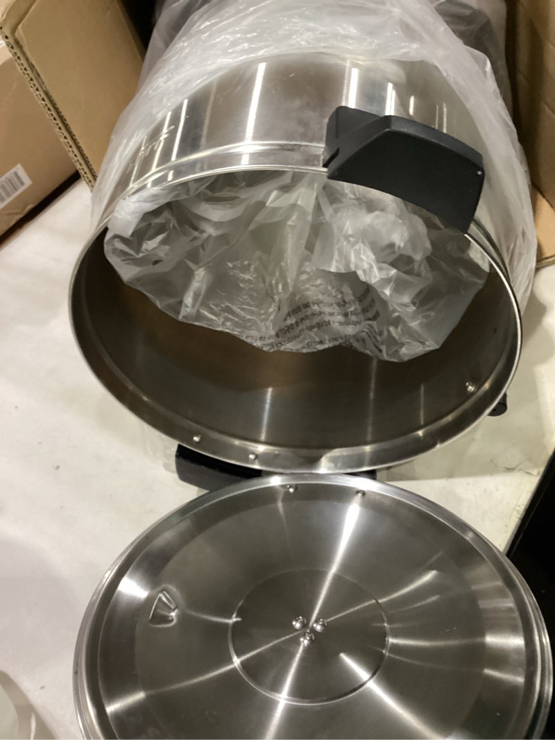 Condition photo showing Good Condition for sybo sr-cp-100b commercial grade stainless steel percolate coffee maker hot water urn for catering, 100-cup 16 l, metallic 16l metallic