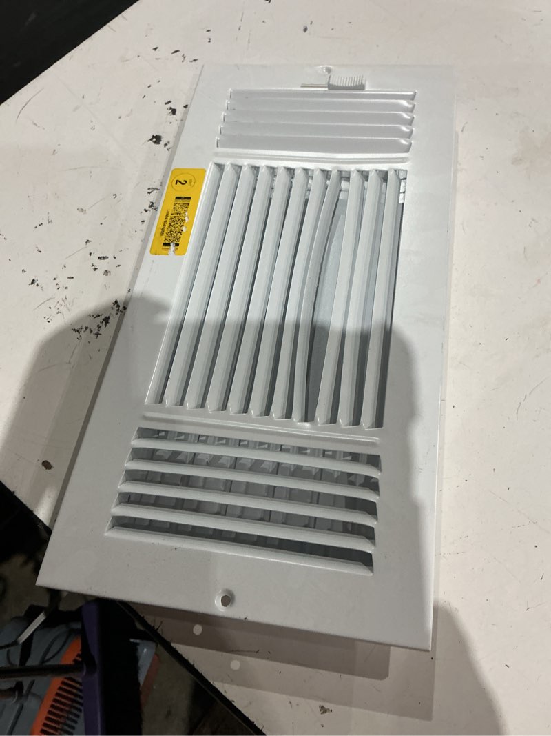 reliabilt way steel white sidewall/ceiling register