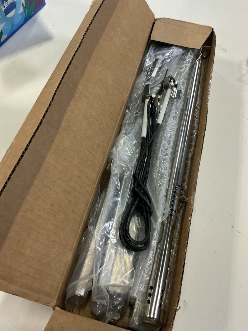 Condition photo showing Good Condition for grill replacement parts for charbroil performance 5 burner 463448021 463450022 463451022, 4 burner 463365021 463352521, charbroil grill parts include heat plate,burner, igniter,crossover tube 5-burner kits