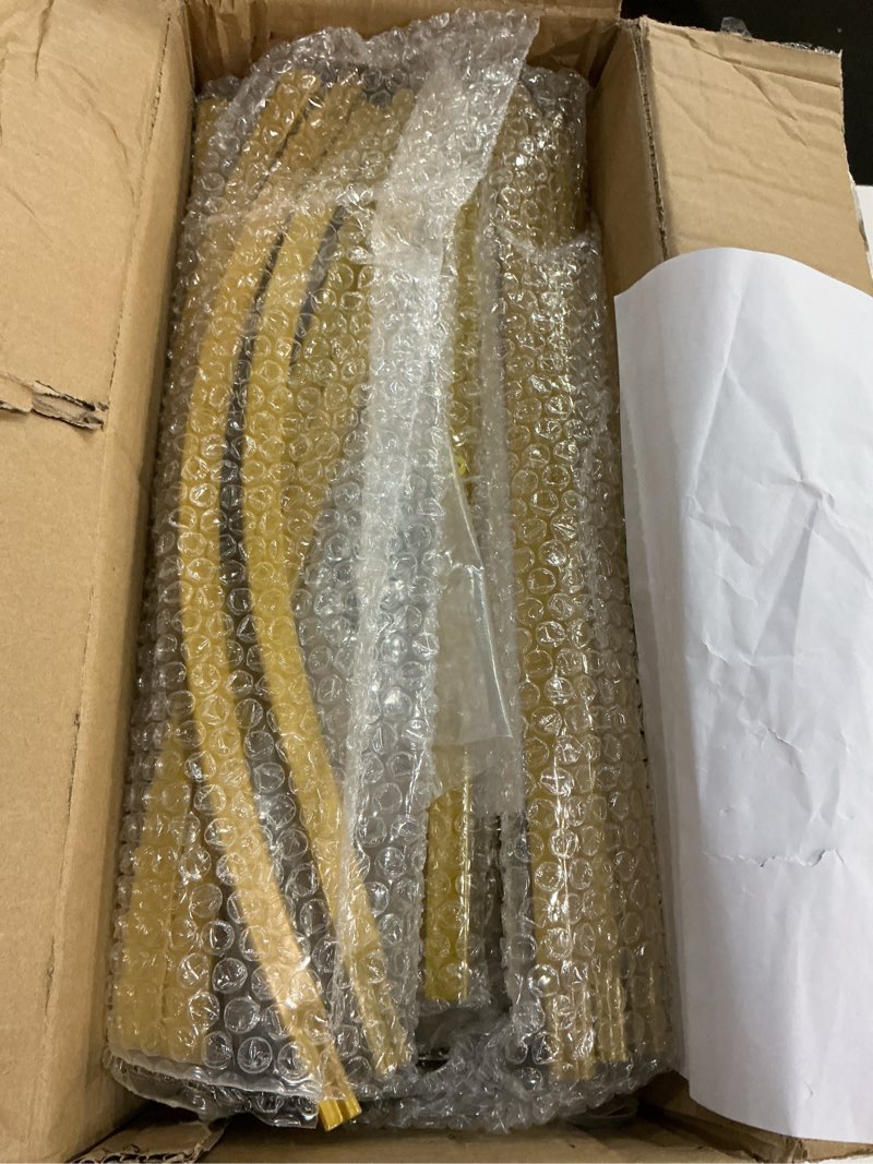 Condition photo showing Good Condition for gold metal arch backdrop stand set for weddings, 3 sizes (4ft, 3.3ft, 2.6ft), flower display frame for events and parties