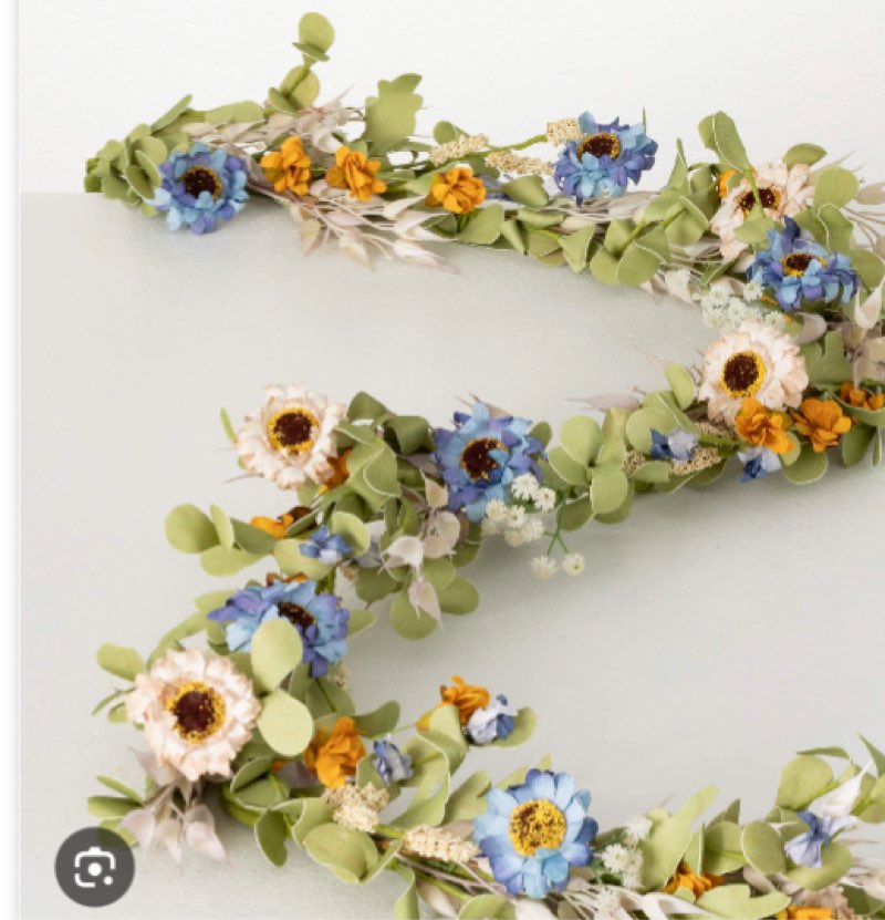 Rincon 78 in. Faux Wildflower Garland