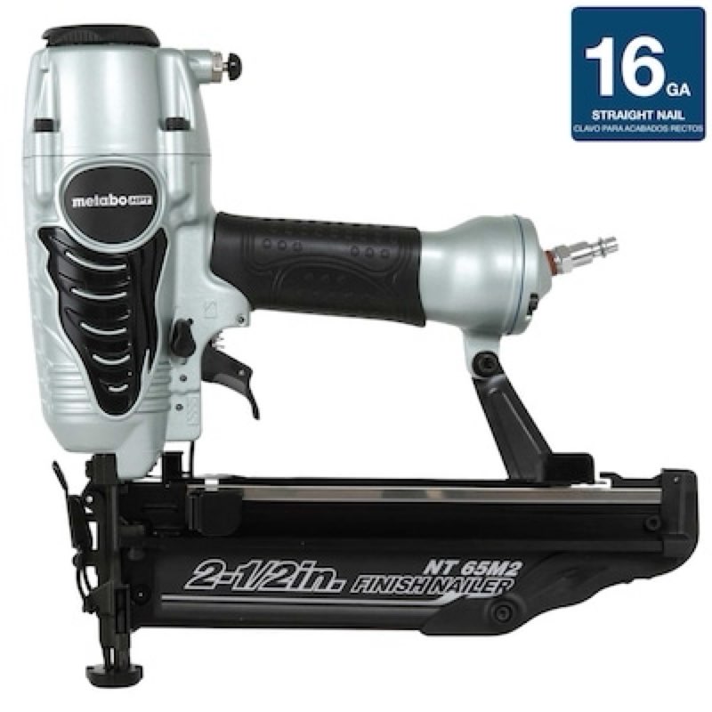 metabo hpt 2-1/2-in 16 -gauge pneumatic straight finish nailer