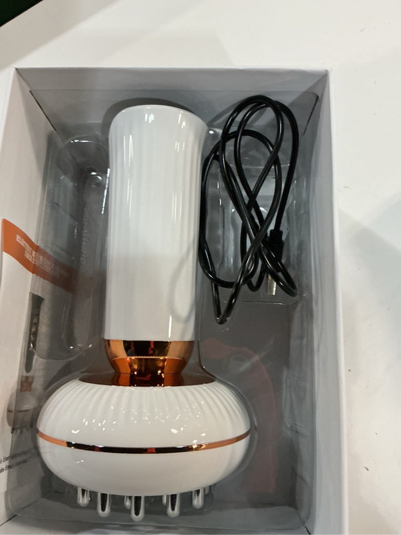 Condition photo showing As Is for 4-in-1 body sculpting machine - lymphatic drainage massager - anit cellulite massage tool help reduce stretch marks & cellulite & fat, pain relife devices for body (belly, legs, arms, butt, low back) white & gold