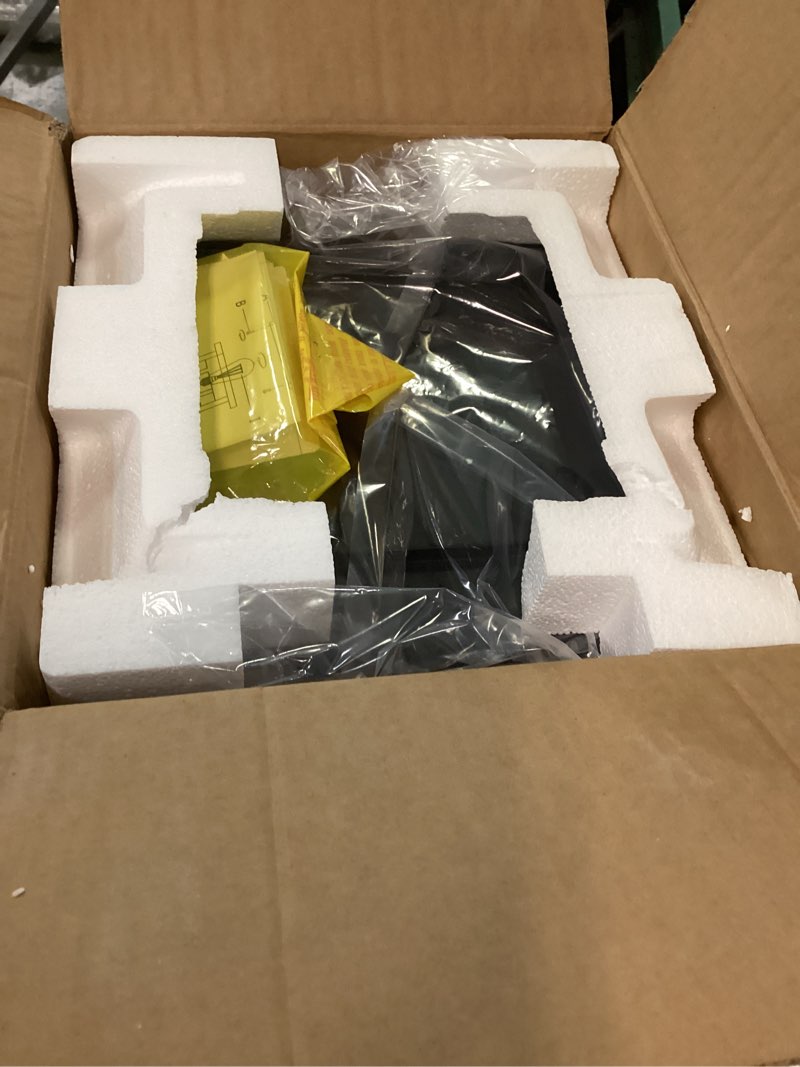 Condition photo showing Good Condition for zeyu Modern Outdoor Post Light Fixture, 16 Inch Exterior Pole Light, Die-Cast Aluminum in Black Finish, Clear Glass Shade, Outdoor Pillar Light for Porch Garden, 20068P-L BK Black Large