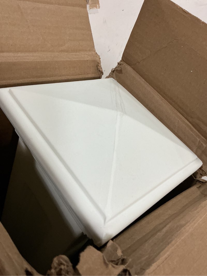 Condition photo showing Good Condition for mayne newport plus mailbox post with standard arm – weather-resistant, durable classic design – easy-to-install outdoor mailbox post white