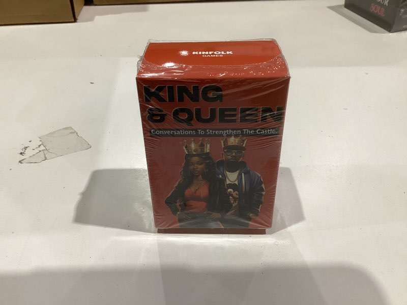 Condition photo showing New/Like New for Kinfolk King & Queen Conversation Game Spark Meaningful Dialogues and Strengthen Emotional Intimacy for Couples Seeking Deeper Connections