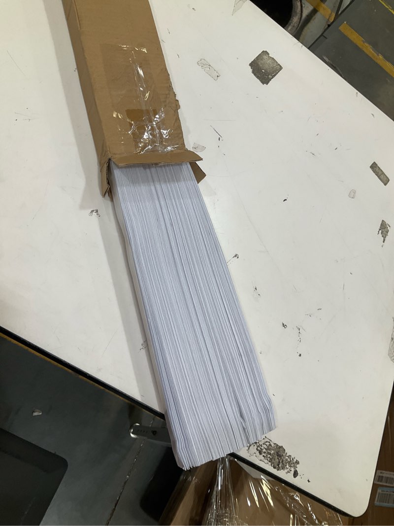 Condition photo showing Good Condition for redi shade no tools original light filtering pleated paper shade white, 36" w x 72" l, 6 pack white 36" w x 72" h