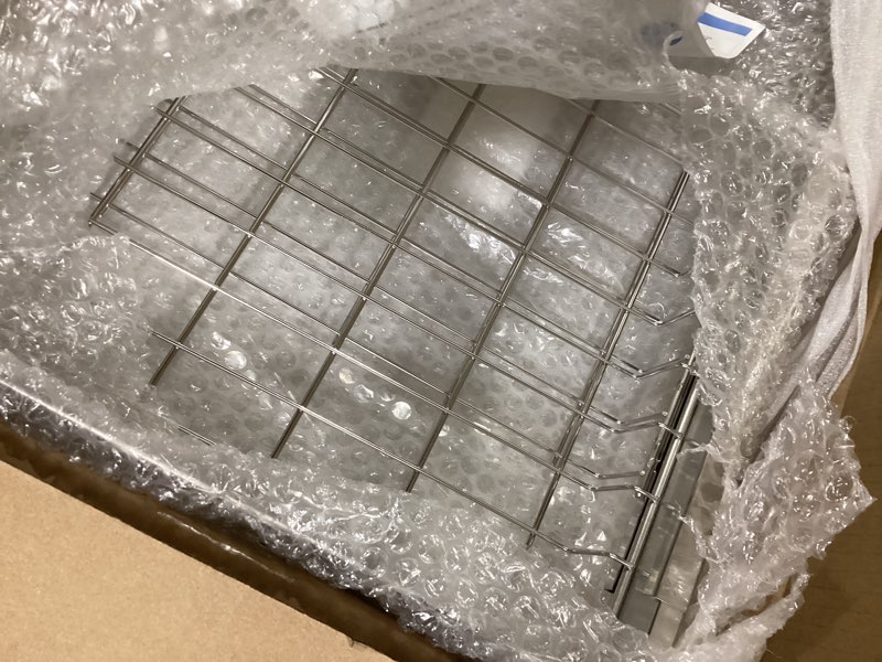 Condition photo showing Good Condition for 3 Tier Extra Large Stainless Steel Expandable Over The Sink Dish Drainer Drying Rack, Rust Proof Metal, Space Saving, Modern Silver Big Capacity Extendable Plate Strainers Above Kitchen Counter Silver Over Sink 3 Tier