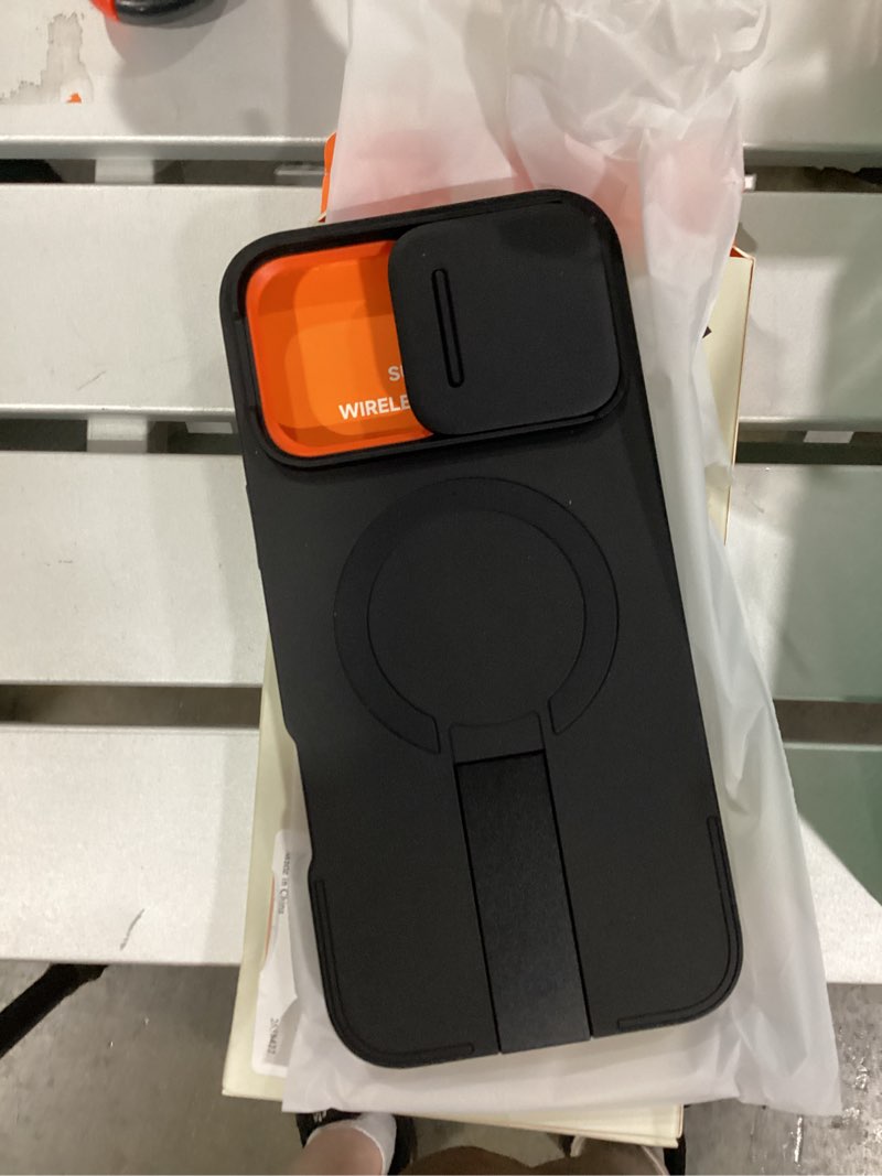 Condition photo showing Good Condition for suritch for iphone 16 pro max case with magnetic camera slide cover and adjustable kickstand, compatible with magsafe, shockproof bumper case slim protective cover 6.9 inch, black iphone 16 pro max-6.9" black