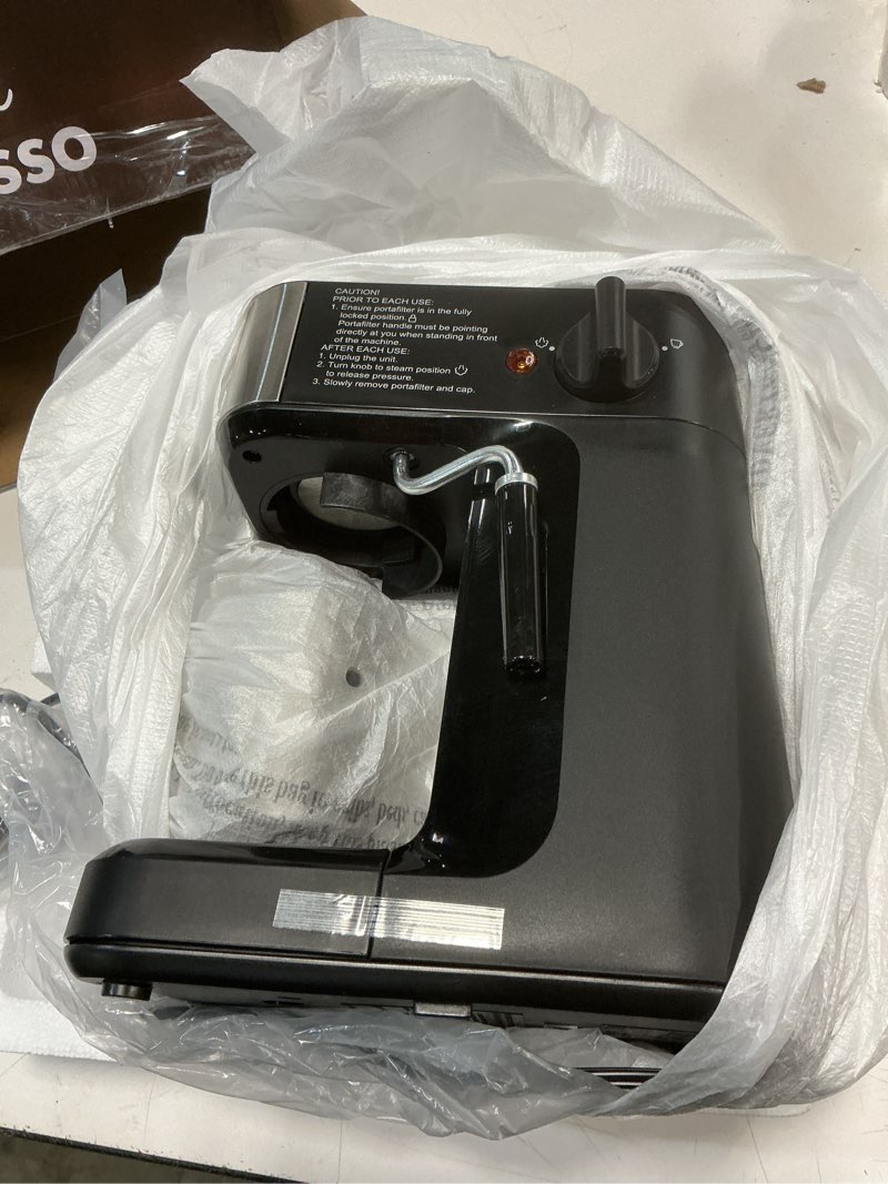 Condition photo showing Good Condition for Mr. Coffee 4-Shot Steam Espresso Cappuccino and Latte Maker with Stainless Steel Frothing Pitcher