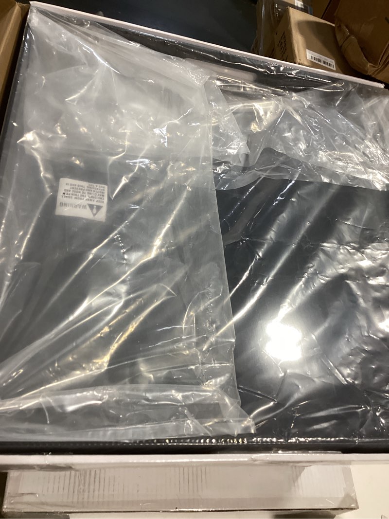 Condition photo showing Good Condition for 20×20 inches Oversized Black Acrylic Ottoman Tray Extra Large Decorative Tray Spill-Proof Serving Tray with Handles King-Size Safe Edge Organizer Tray for Coffee Table Countertop Breakfast Tray