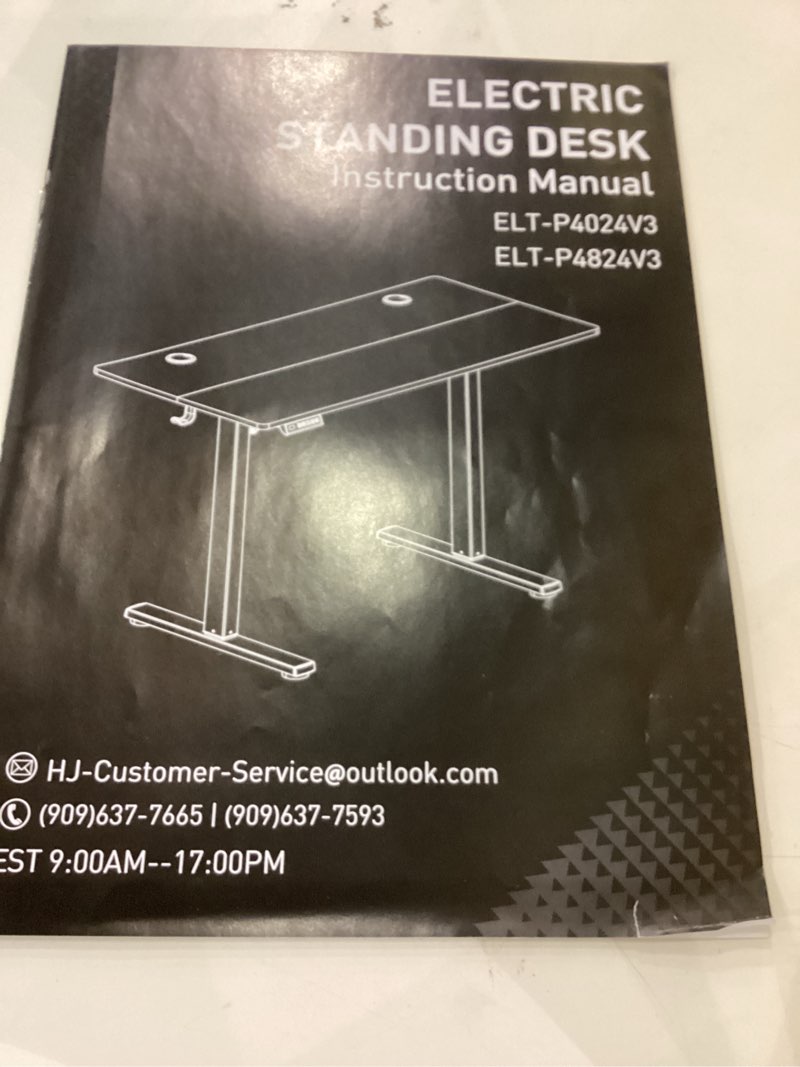 Sweetcrispy Height Adjustable Electric Standing Desk, 40 x 24 Inch Sit to Stand Up Computer Workstat