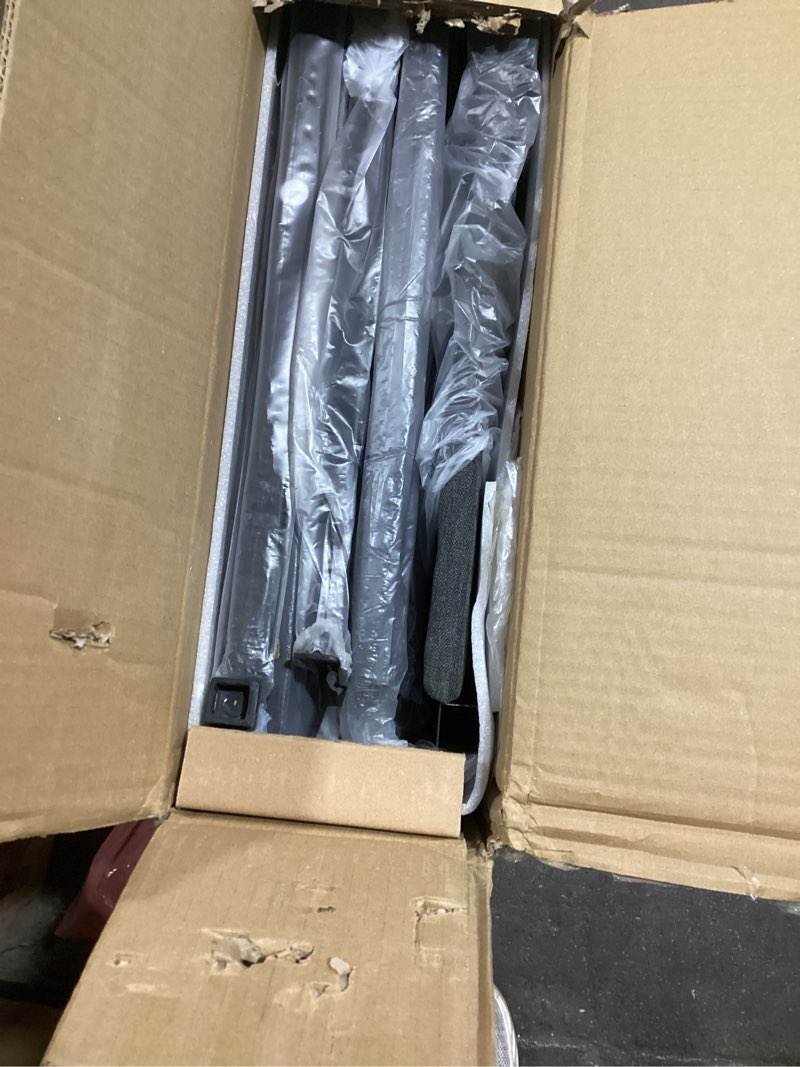 Condition photo showing Good Condition for YITAHOME Twin Bed Frame with Storage Headboard, Upholstered LED Platform Bed with Charging Station, Heavy-Duty Metal Slats, No Box Spring Needed, Fast Assembly - Gray Grey Twin