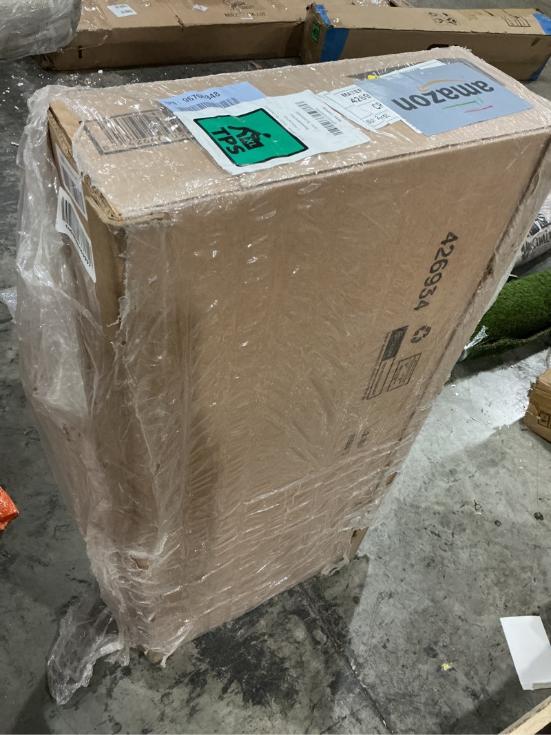 Condition photo showing New/Like New for Sauder Miscellaneous Storage Sewing Cart, Drop-Leaf Craft Table, Sewing Table with Storage - Soft White Finish Soft White Lintel Oak