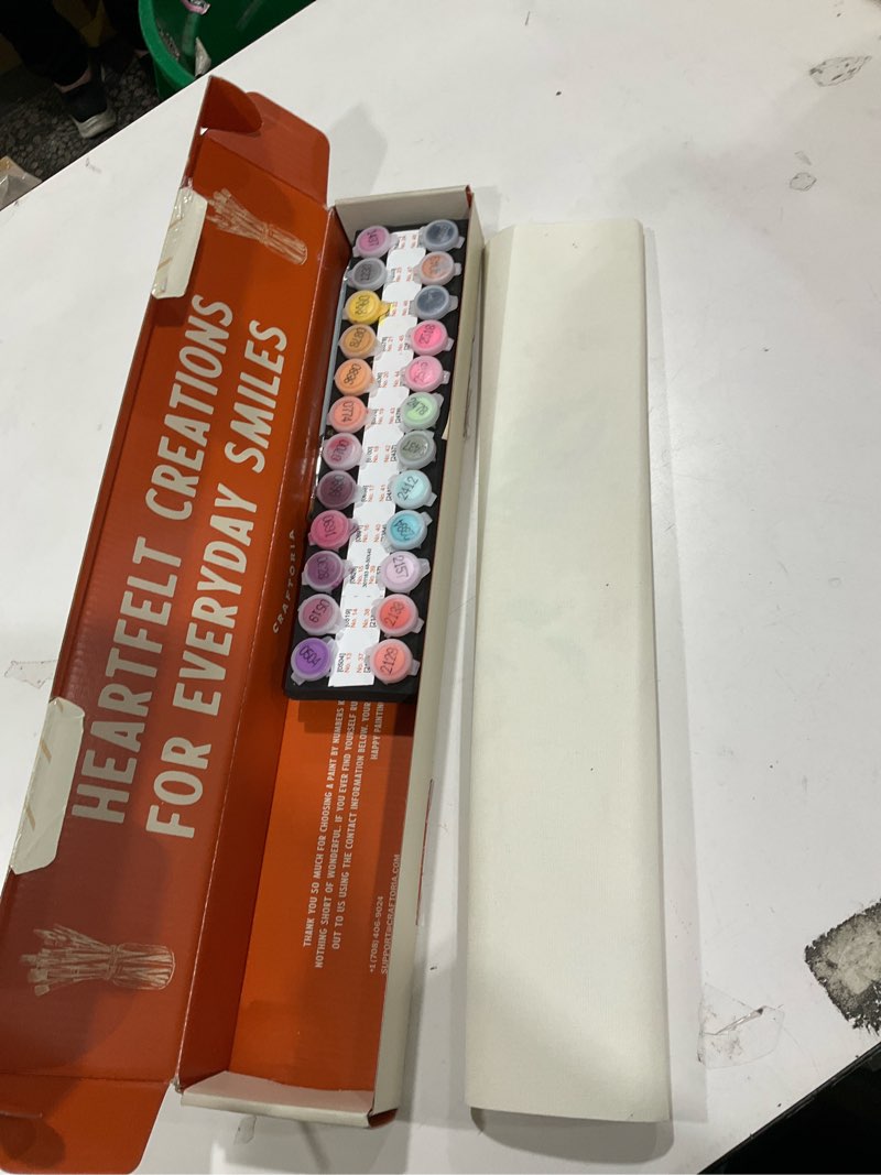 Condition photo showing Good Condition for craftoria paint by numbers for adults 40"x50"cm no framed rose bouquet 48 colors rose bouquet - 48 colors no frame