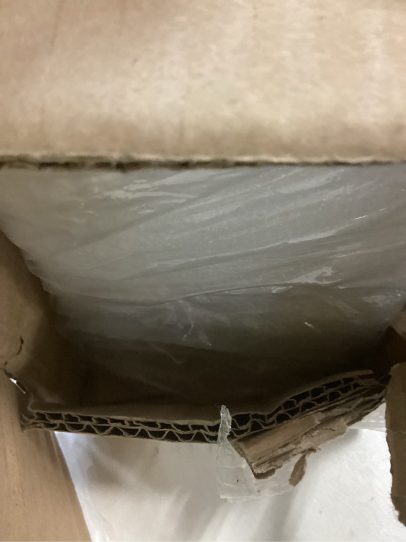 Condition photo showing As Is for Reinforced 150 Inch Extra Wide Retractable Baby Gates with Reinforced Rods, Retractable Dog Gate Prevent Bottom Crawling Through, Mesh Pet Gate for Large Openings, White