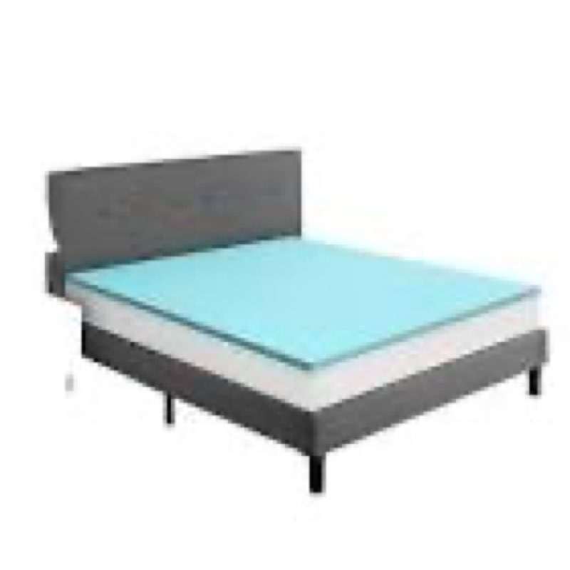 tp-hm-3f mattress topper full 3 inch gel memory foam bed topper