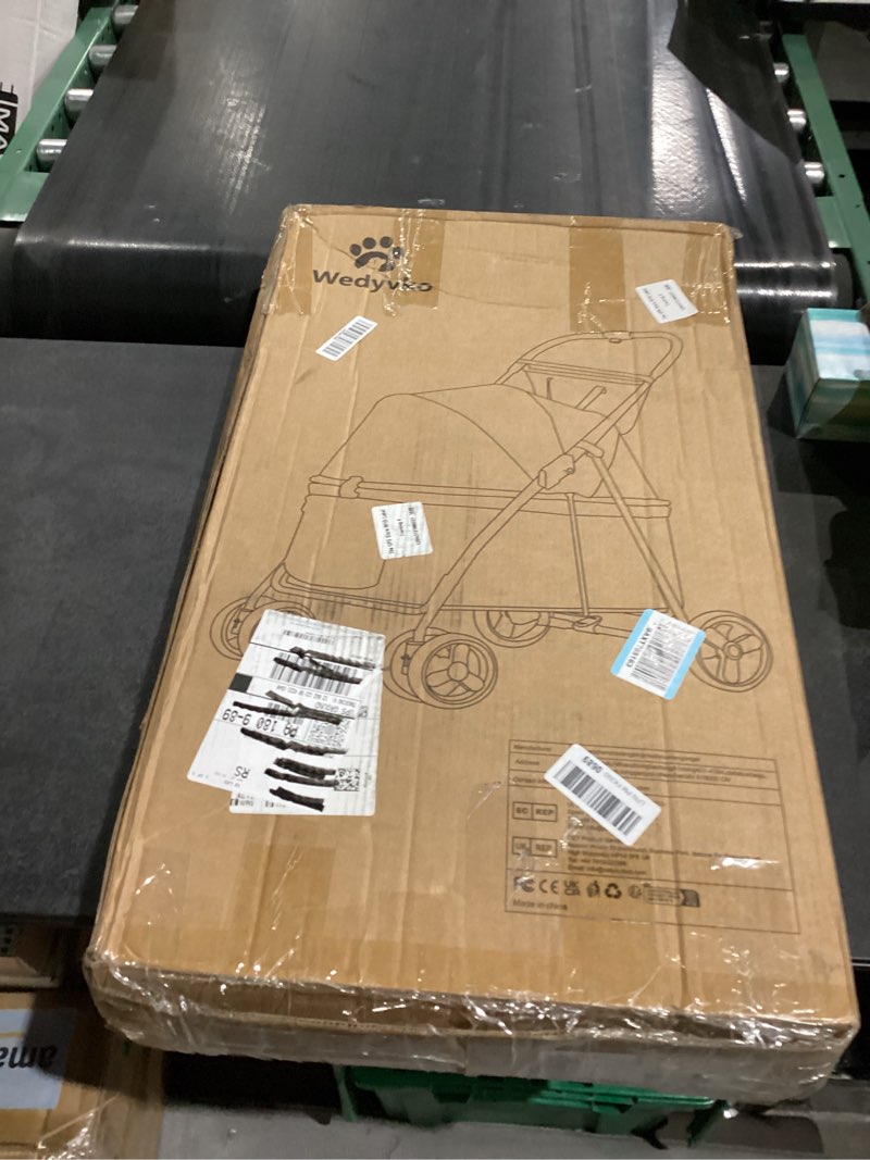 20% larger capacity dog stroller, wedyvko pet strolling for medium dogs w/dog poop bags & dispenser,