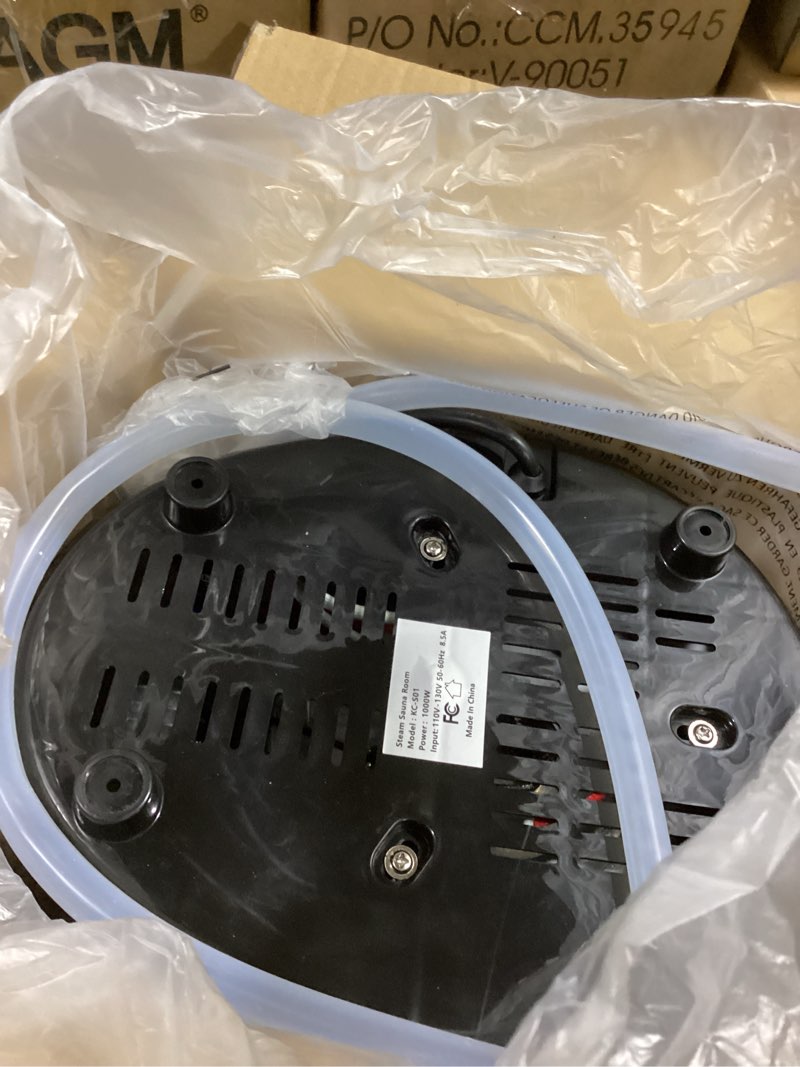 Condition photo showing Good Condition for sauna steamer machine, portable sauna steamer, steam generator for sauna, 2.5 liter home sauna steamer pot with remote control, steam cup, home spa sauna accessories