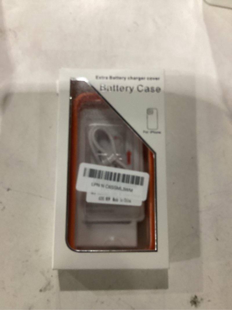 Condition photo showing Good Condition for battery case for iphone 17 pro, 10000mah protective charging case with wireless charging compatible with iphone 17 pro (6.3 inch) rechargeable extended battery pack charger case with carplay (orange)