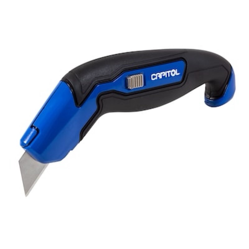 capitol 0.6mm 2 -blade utility knife with on tool blade storage