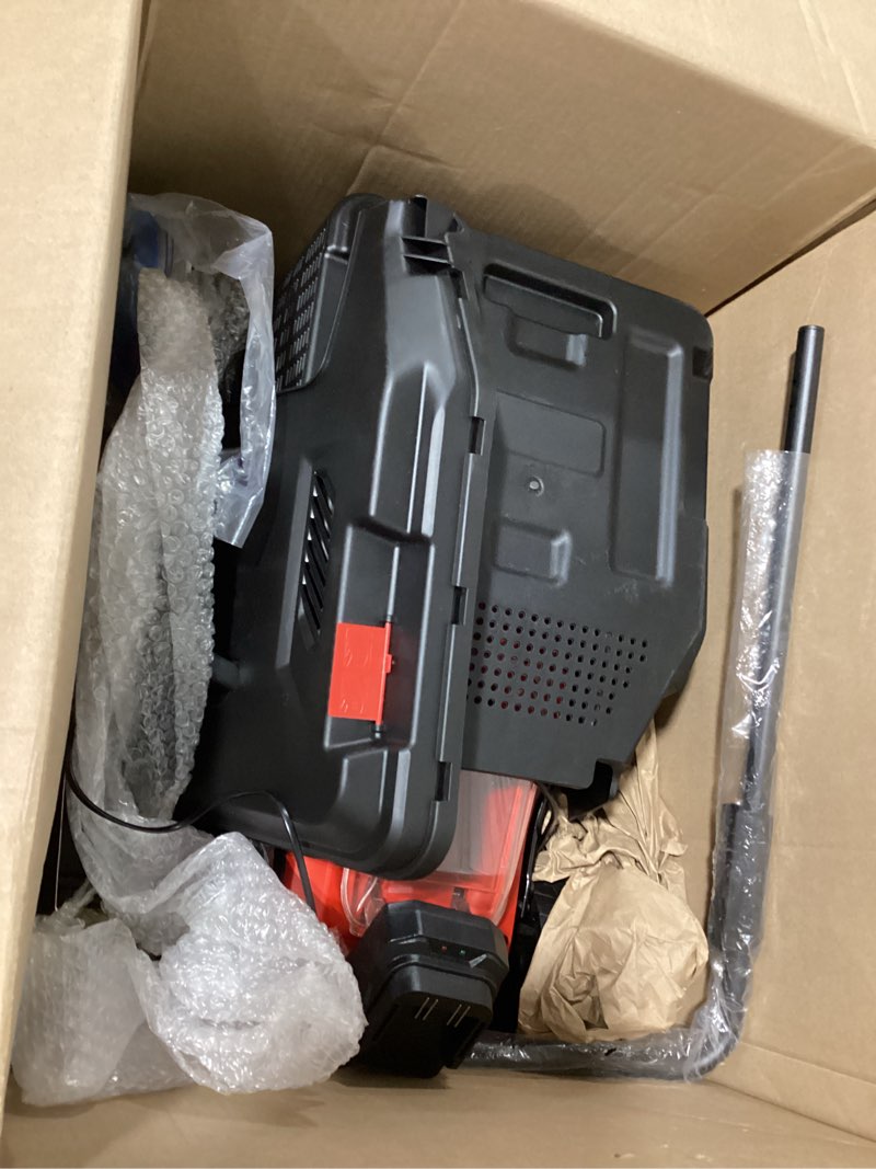 Condition photo showing Good Condition for mzk 20v 13" electric lawn mower, brushless cordless lawn mower with 4-position height adjustment, walk-behind push mowers with 8 gallon grass bag, 2 x 4.0ah batteries & charger included, lm13b4 red