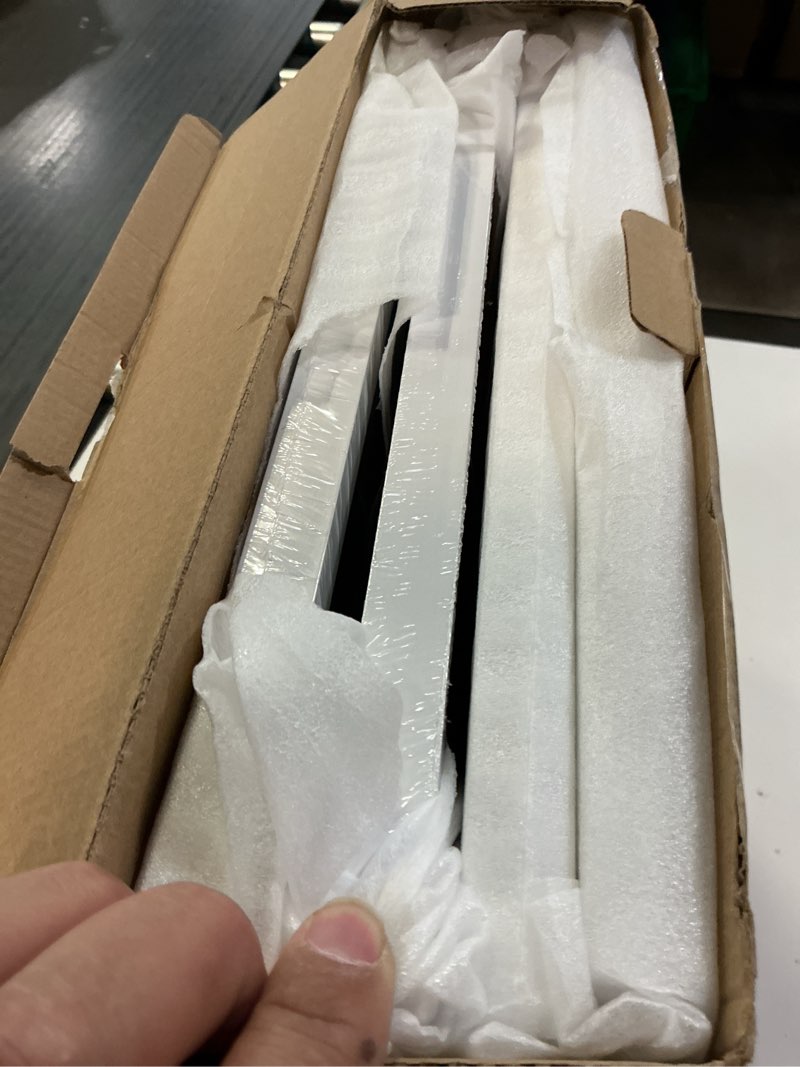 Condition photo showing Good Condition for kinlink 13x13 picture frame, white square solid wood frames for pictures 13x13 without mat and 12.5x12.5 music record album, wall display photo frames white 4 pack white 13x13