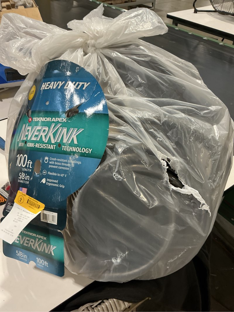Condition photo showing Good Condition for neverkink teknor apex 5/8-in x 100-ft heavy-duty kink free vinyl gray coiled hose